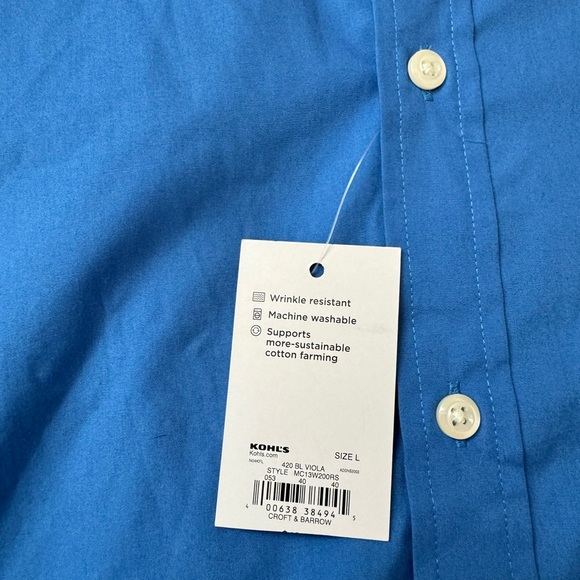 NWT Blue Craft & Barrow Button-up Shirt - Picture 2 of 8